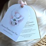 Eleganckie zaproszenie na Pierwszą Komunię Świętą ręcznie robione - 2