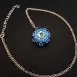 Błękitny Naszyjnik "Aqua Bohemica" - niebieska biżuteria dla niej