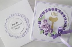 Kartka PAMIĄTKA I KOMUNII z kielichem #7