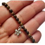 Bransoletka z kamieni tygrysiego oka - dobrobyt i szczęście - bransoletka - tygrysie oko