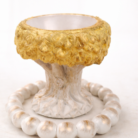 Świecznik „Złote Drzewo” | elegancka dekoracja w stylu glamour