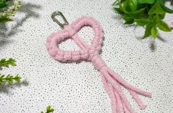 Pleciona zawieszka, breloczek SERCE