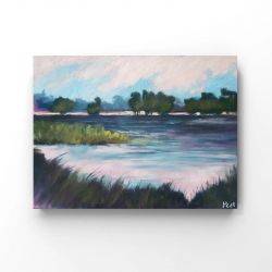 Pejzaż 49-praca pastelami 