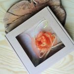 Kartka rustykalna z różą - kartka imieninowa