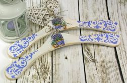 komplet wieszaków -lawenda