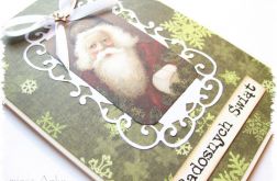 Kartka świąteczna z mikołajem