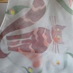 Apaszka Kotki - Kotki, apaszka jedwabna ręcznie malowana