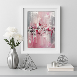 Prezent na urodziny - różowa abstrakcja