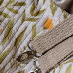 Torba shopper z kominem RASPBERI unikatowa torba handmade do wózka - 