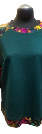 Bluzka damska ciemna zieleń, S/M wyprzedaż