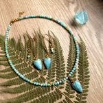 SERCE Z AMAZONITU - NASZYJNIK RÓWNOWAGI I KREATYWNOŚCI  - 