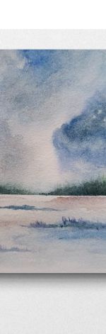 Pejzaż 2-praca formatu 20/20 cm 