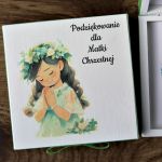 Podziękowanie Komunijne od Dziewczynki - Podziękowanie komunijne dla Dziadków Matki Chrzestnej Ojca Chrzestnego Pierwsza Komunia Święta dziewczynki podziękowania na komunię personalizowane komunia