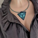 Naszyjnik Trójkąt Geometryczne Wzory Krótki 25.154 - 