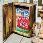 Kufer w kształcie książki, prezent dla miłośnika czytania, maki, dekoracja, na biżuterię - 