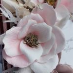 Kartka "Magnolie" - Magnolia z foamiranu