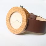 Zegarek z drewna bambusa i ekoskóry - 