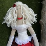 Blond Hiszpanka - Sukienka z tafty