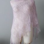 Chusta mgiełka w kolorze lila - 