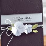 Mocny fiolet KARTKA ŚLUBNA #1 - 