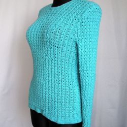 Sweter w kolorze berylu - morska woda