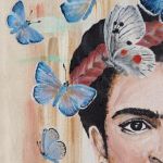 Ręcznie malowana torba zakupowa FRIDA - prezent dla mamy