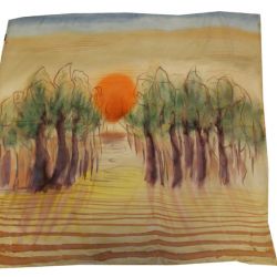 Chusta Jedwabna - Jesienny pejzaż