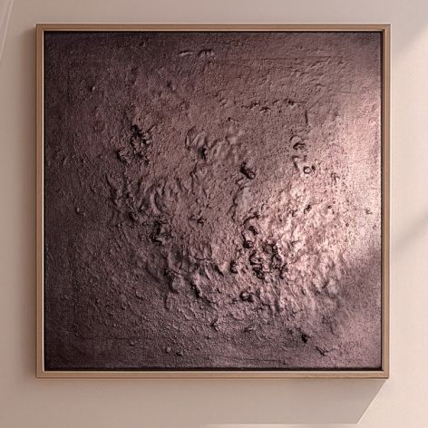 Mixed media | Na glinianych nogach | 50x50 cm