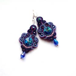 Kolczyki Blue & Violet