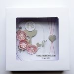 Elegancka kartka na Komunię ręcznie robiona  - Pamiątka Komunii w dekoracyjnym pudełku