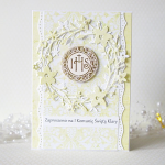 Zaproszenie komunijne z perełkami#2 - 