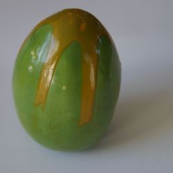jajko ceramiczne zielone