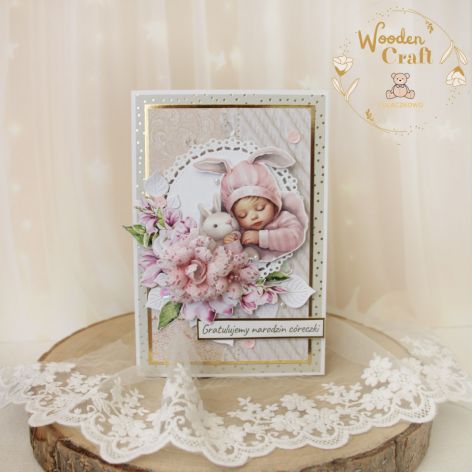 Kartka narodziny gratulacje "Magnolia3"GOTOWA