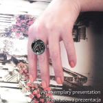 BLACK ORIENTwyjątkowy duży pierścionek  styl orientu - 