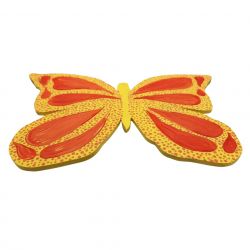 Drewniany Motyl na Ścianę Ręcznie Malowany 40x26 cm Dekoracja Handmade