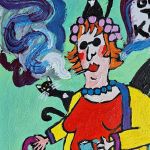 Obraz ręcznie malowany fowizm gdzie te koty - 