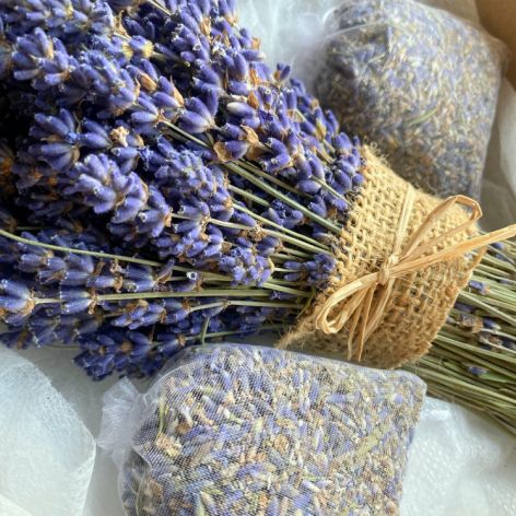 Zestaw lawenda i woreczki lawendowe szusz