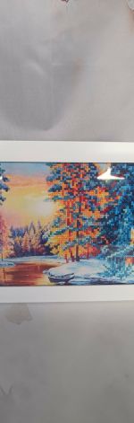 Obrazek diamentowy 20x30cm ZIMA