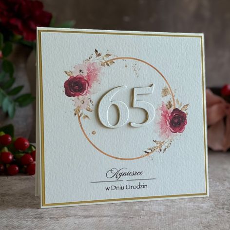 Kartka urodzinowa z kopertą prezentową BH50a