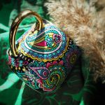 ręcznie malowany kubek KOLOR paisley - uniwersalny prezent