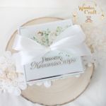Exploding box komunijny "WhiteRoses 1" GOTOWY - 