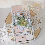 Kartka chrzest roczek "PeachBabyGirl" GOTOWY - 