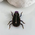 Broszka Żuk, biżuteria autorska - 