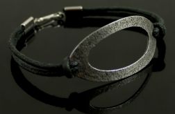 SPRZEDANO - Owalna - metalowa bransoletka