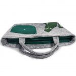 Torba, torebka na laptopa  zielony kotek - 