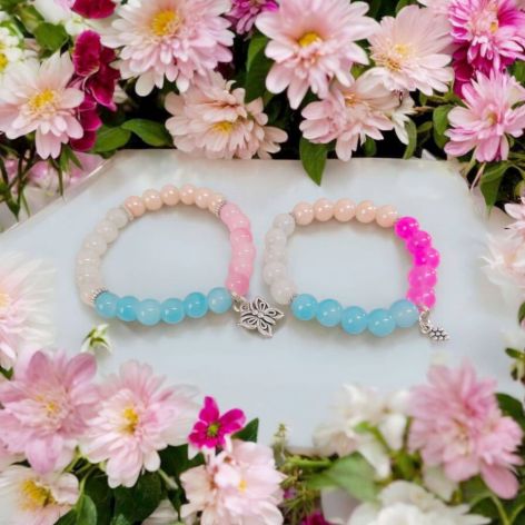 Komplet bransoletek na gumce