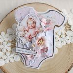 Kartka body na chrzest "CottonCandy 2" GOTOWA - 