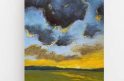 Pejzaż-praca pastelami suchymi..