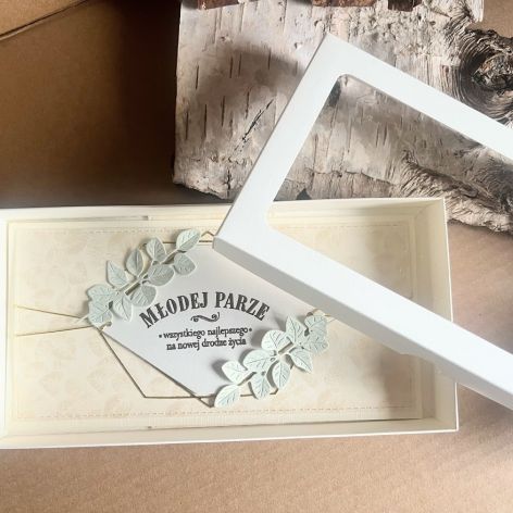 068,Kartka w pudełku na ślub- Młodej Parze