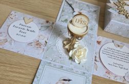 Pudełko Komunijne Exploding box Komunia PERSONALIZOWANY Delicate 01
